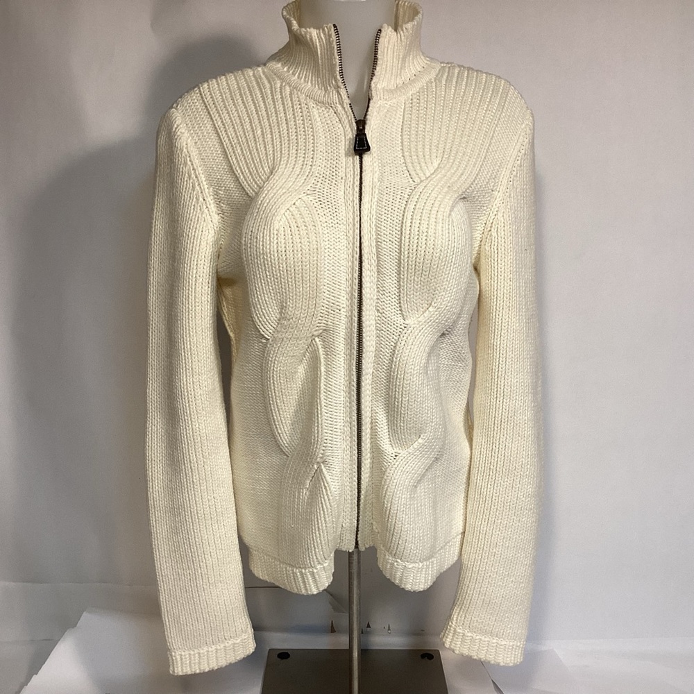 Tommy Hilfiger Vintage Full Zip Cardigan Sweater Womens size Medium
